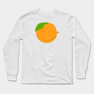 Orange Cat Long Sleeve T-Shirt